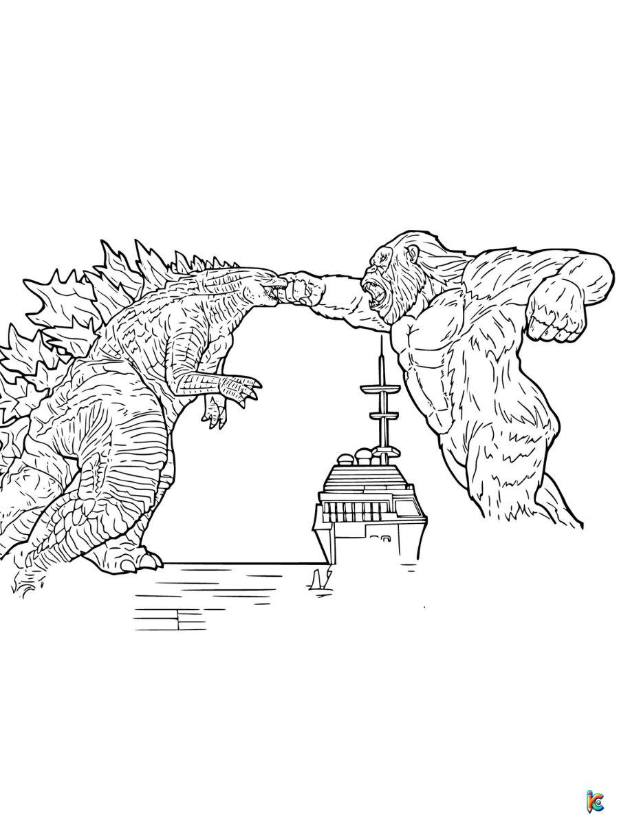 Godzilla coloring pages â