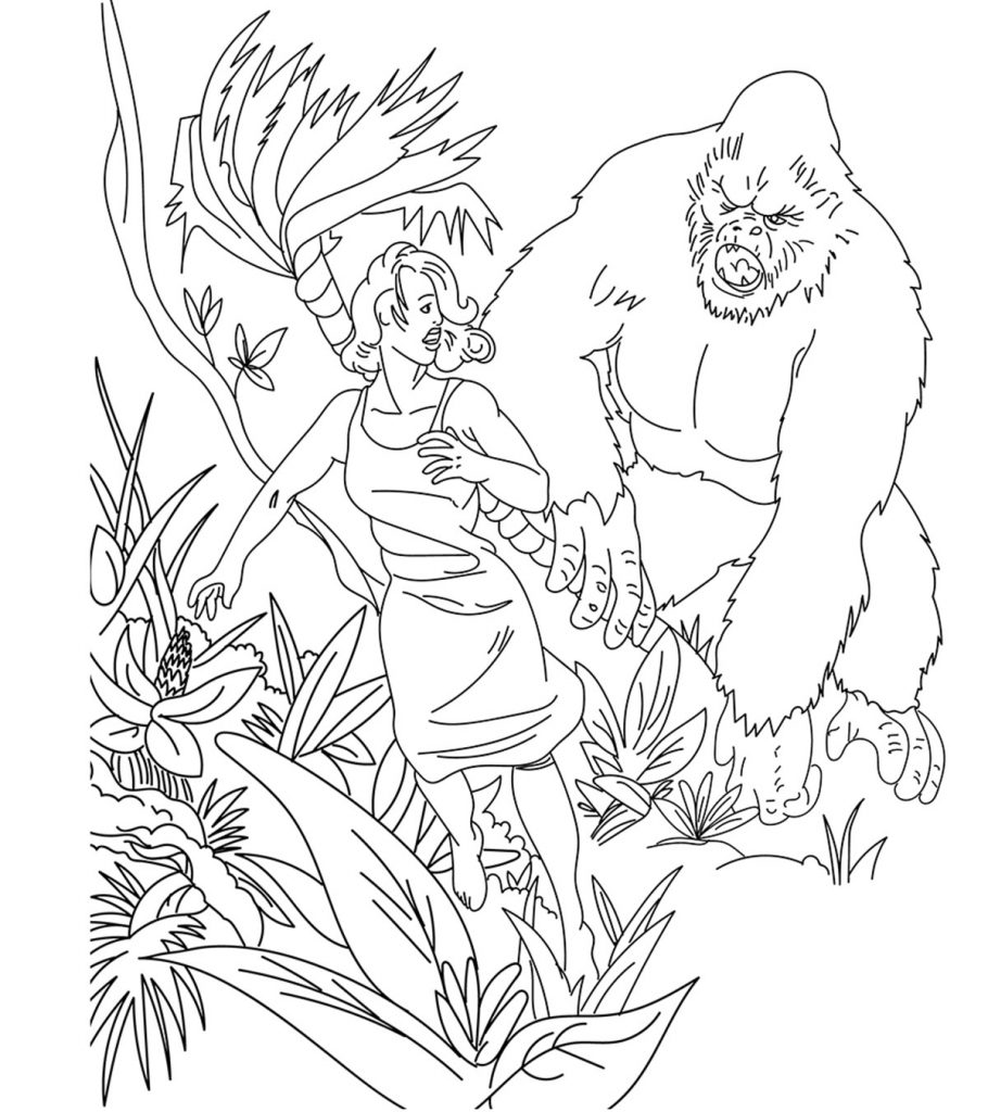 Top king kong coloring pages for toddlers