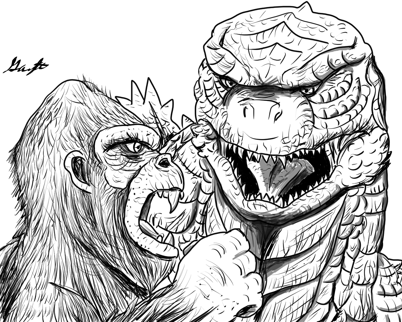 Godzilla vs kong by gojira