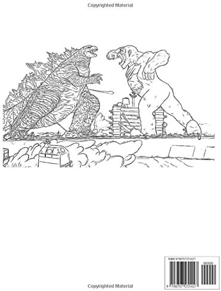 Lordzilla coloring book plus monster king coloring pages with great illustrations for kids and adults by