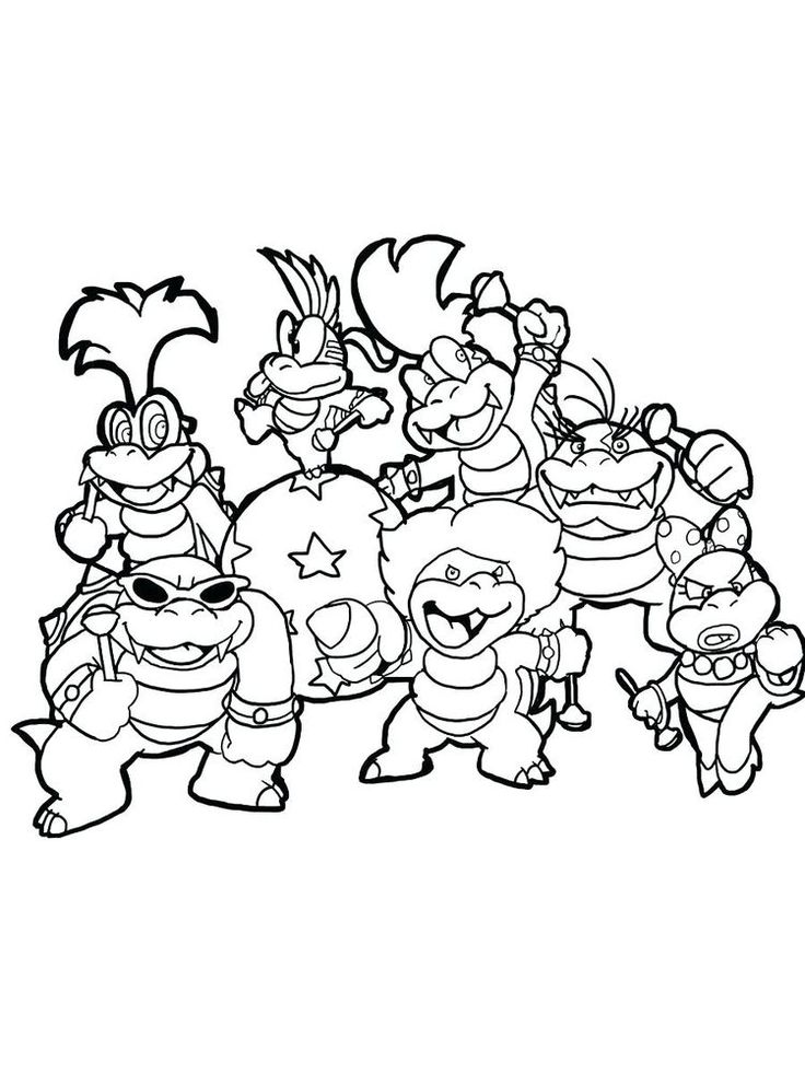 Free bowser coloring pages to print coloring pages mario coloring pages super mario coloring pages