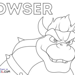 Bowser coloring pages printable for free download