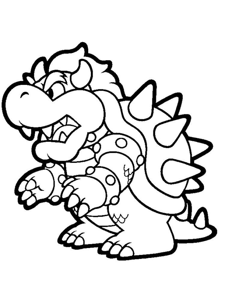 Bowser coloring pages