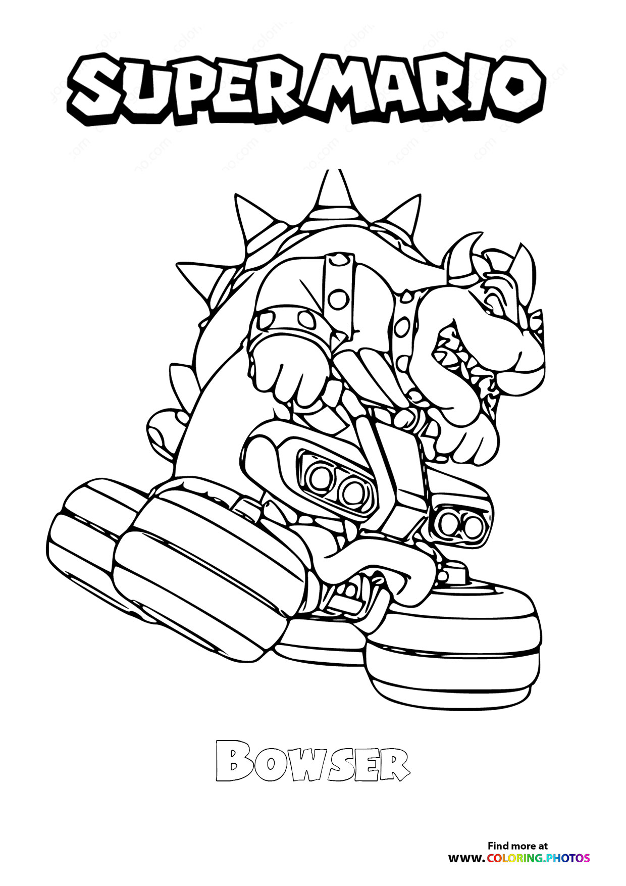 Bowser on a cart