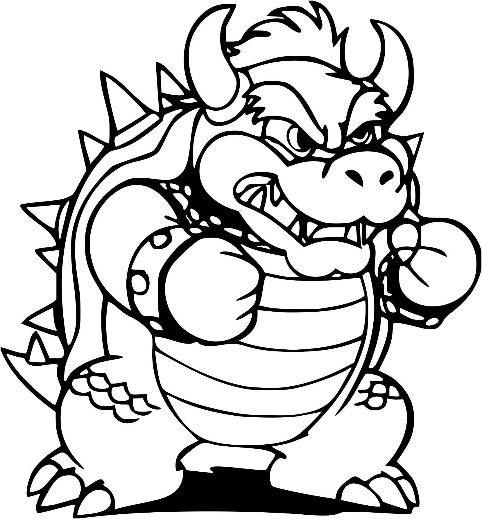 Dry bowser coloring page