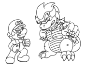 Bowser coloring pages free coloring pages