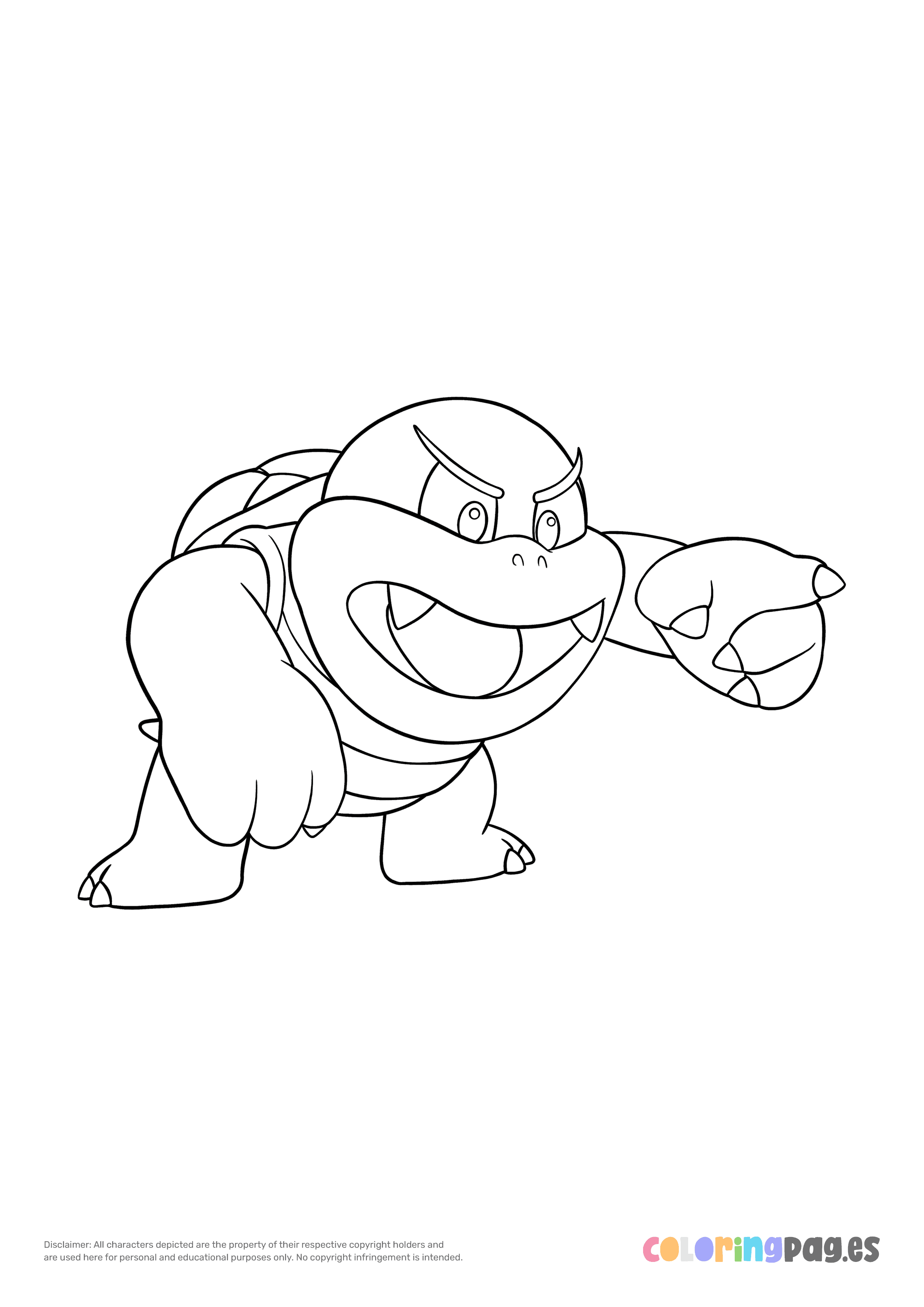 Boom boom coloring page