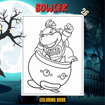 Bowser coloring pages unleash the power of the kopa king tpt