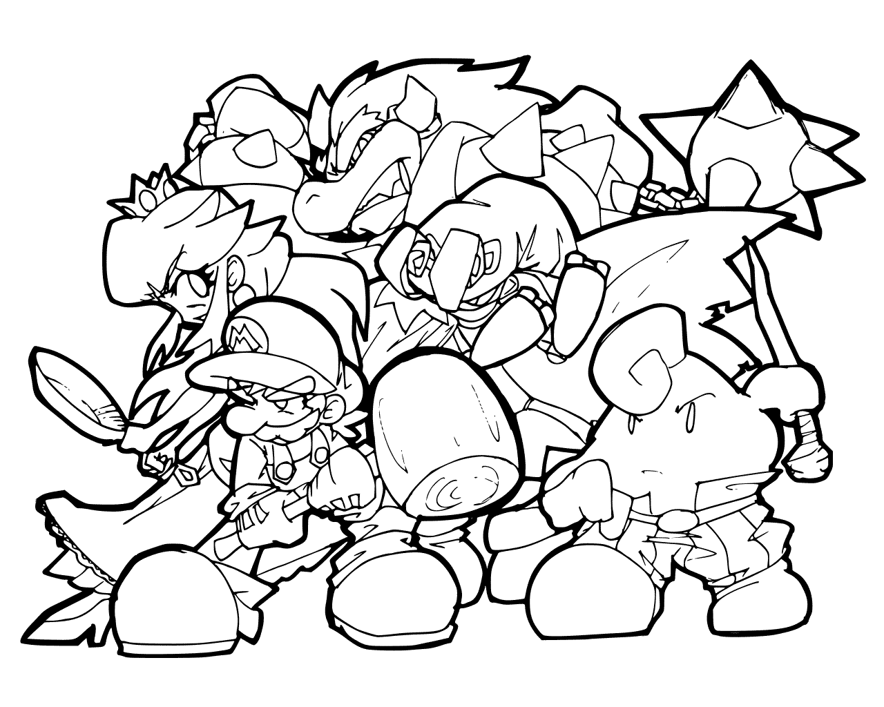 Bowser coloring pages