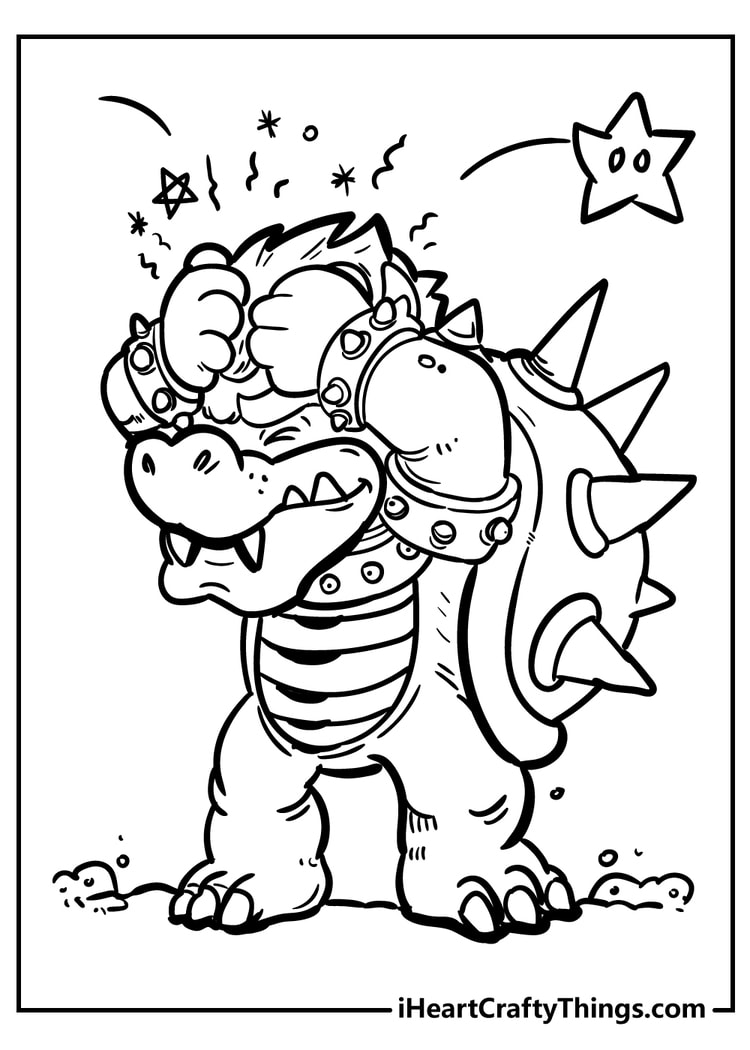 Super mario bros coloring pages free printables