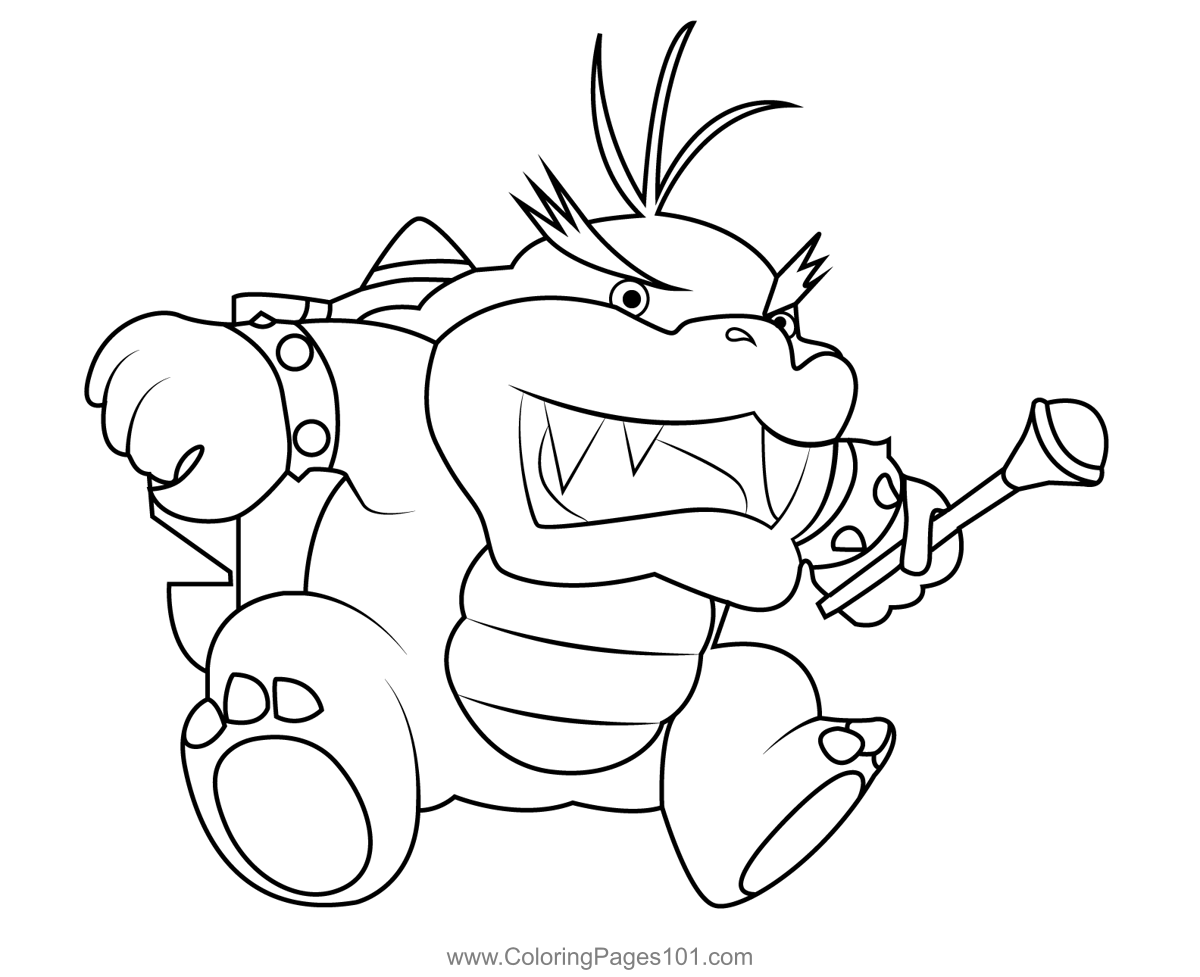 Jr morton koopalings coloring page for kids