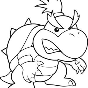 Bowser coloring pages printable for free download