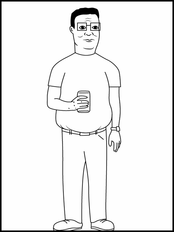 Coloring book king of the hill