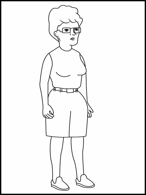 Printable coloring pages king of the hill