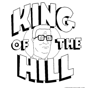 King of the hill coloring pages printable for free download