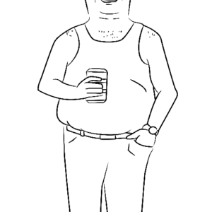 King of the hill coloring pages printable for free download