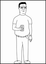 Coloring pages king of the hill l