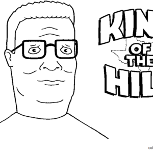 King of the hill coloring pages printable for free download