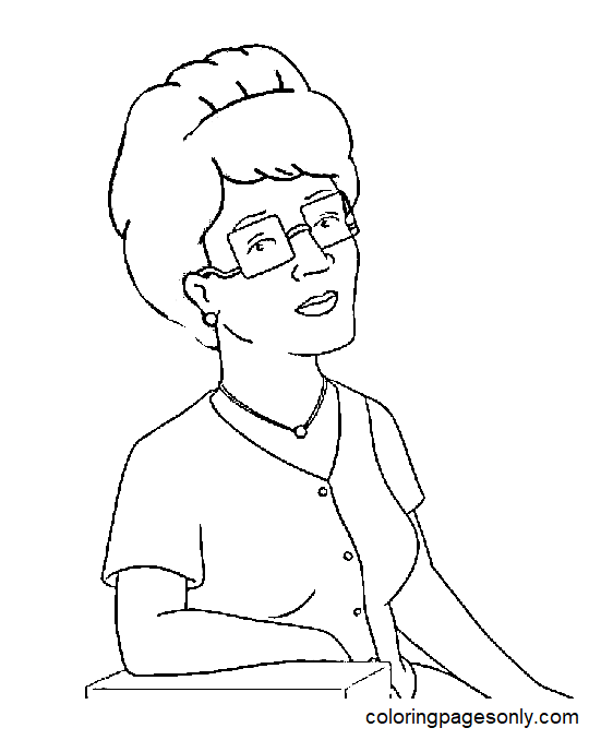 King of the hill coloring pages