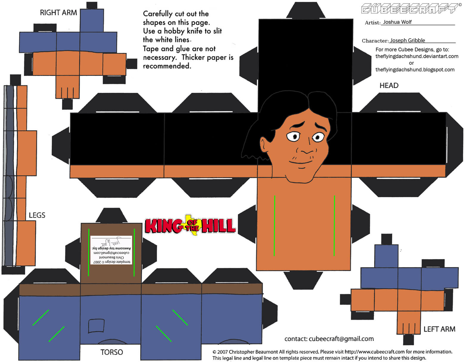 Joseph gribble paper toy free printable papercraft templates