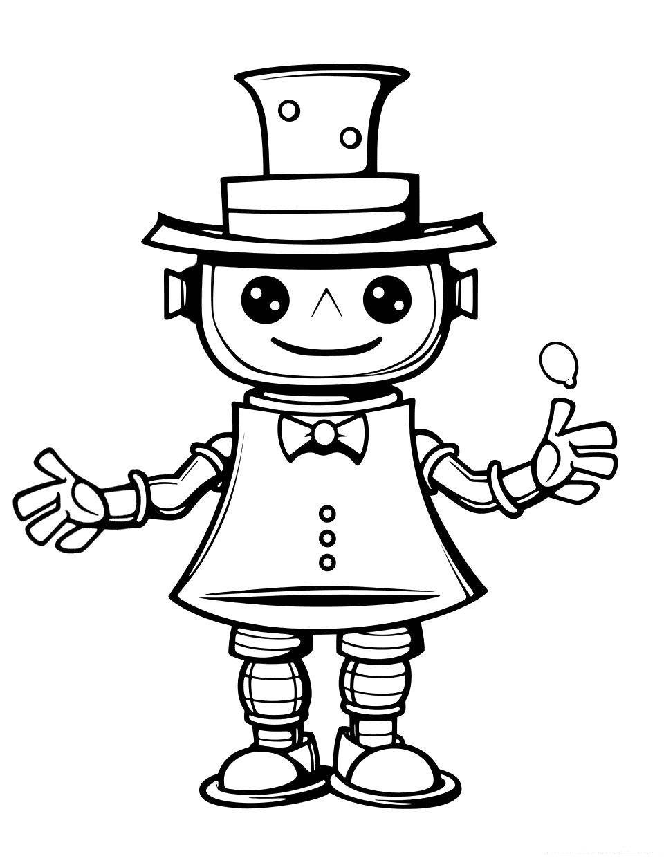 Robot coloring pages free printable sheets