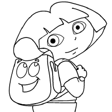 Dora coloring pages