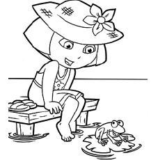 Dora coloring pages