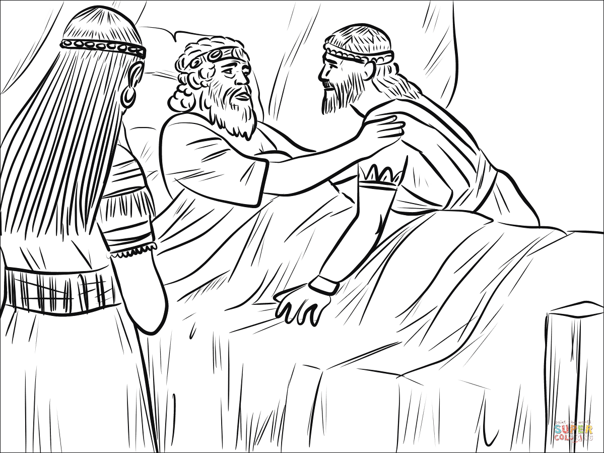 Bathsheba david and solomon coloring page free printable coloring pages