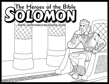 The heroes of the bible coloring pages