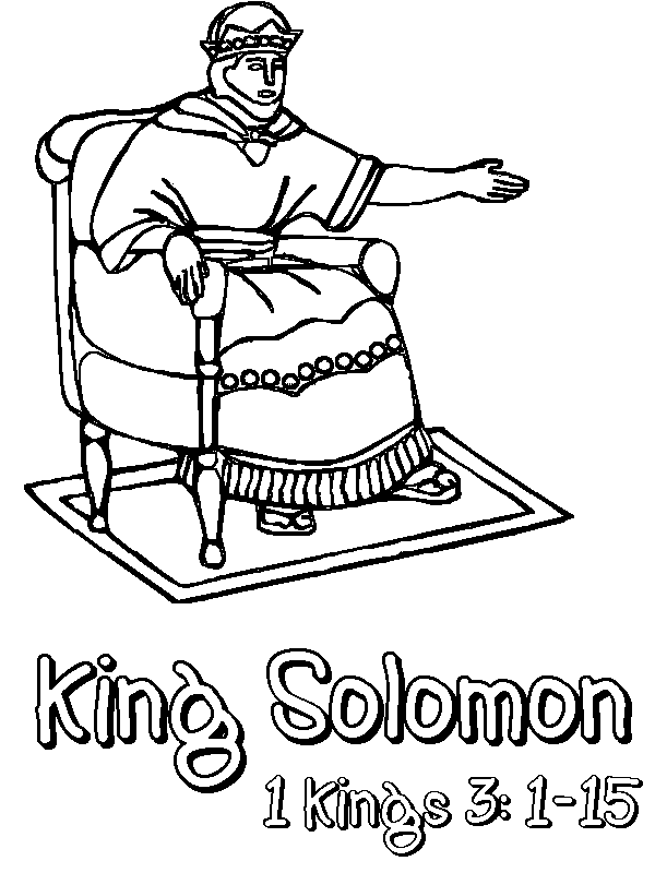 King solomon coloring page