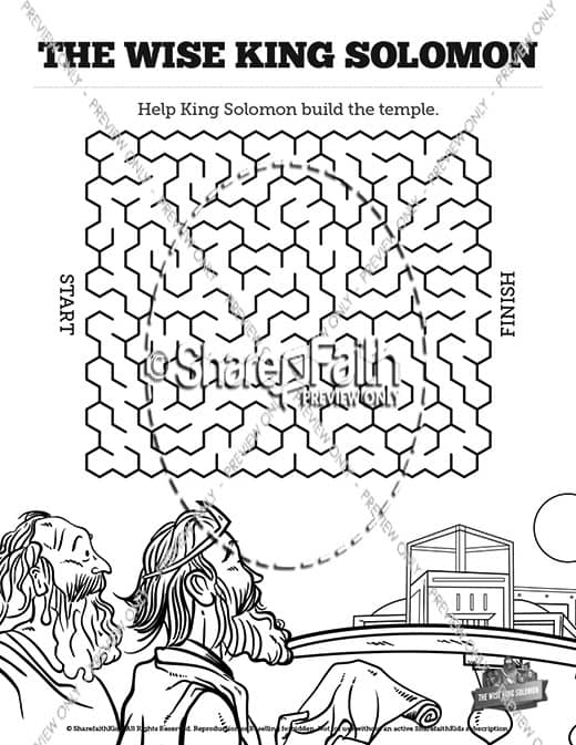 The wisdom of solomon bible mazes â