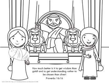 Wise king solomon coloring page by lead on softly tpt