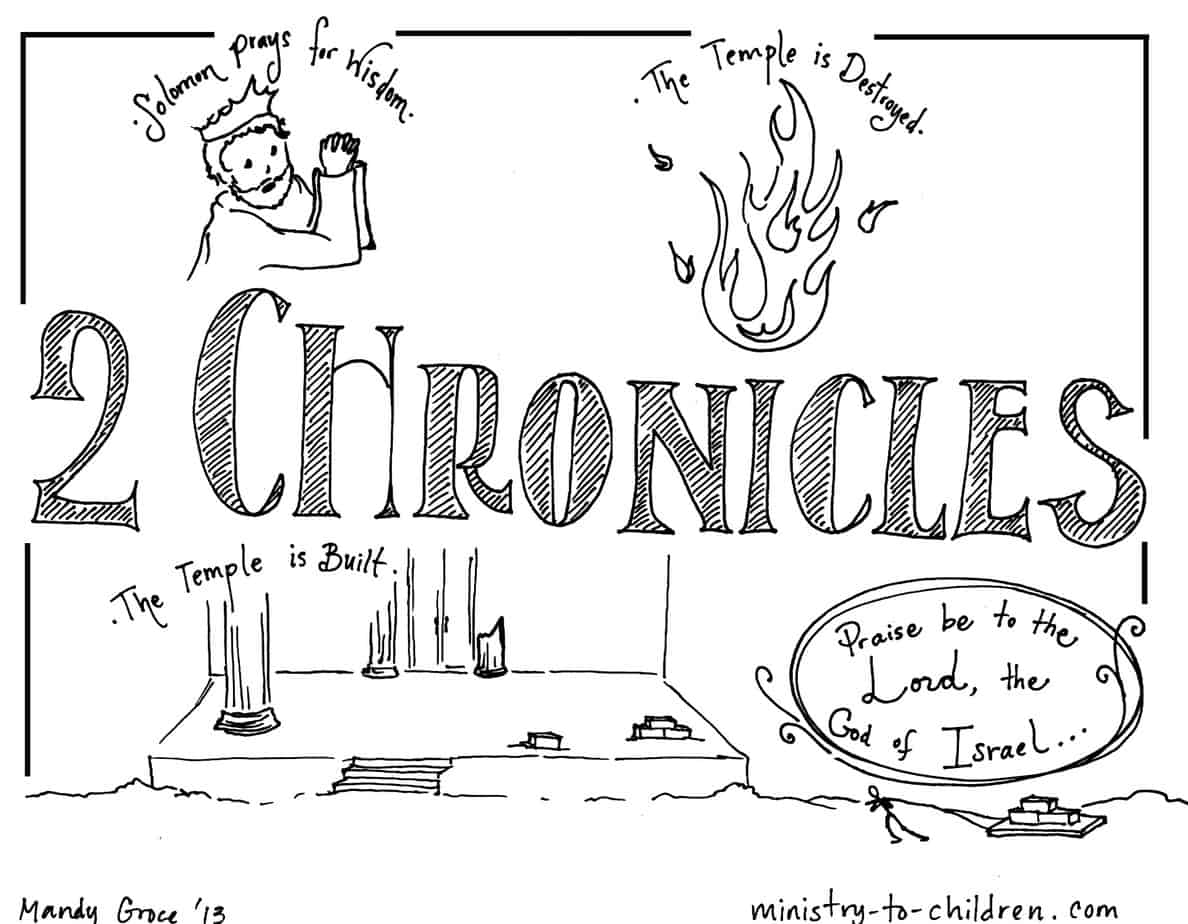 Book of chronicles bible coloring page