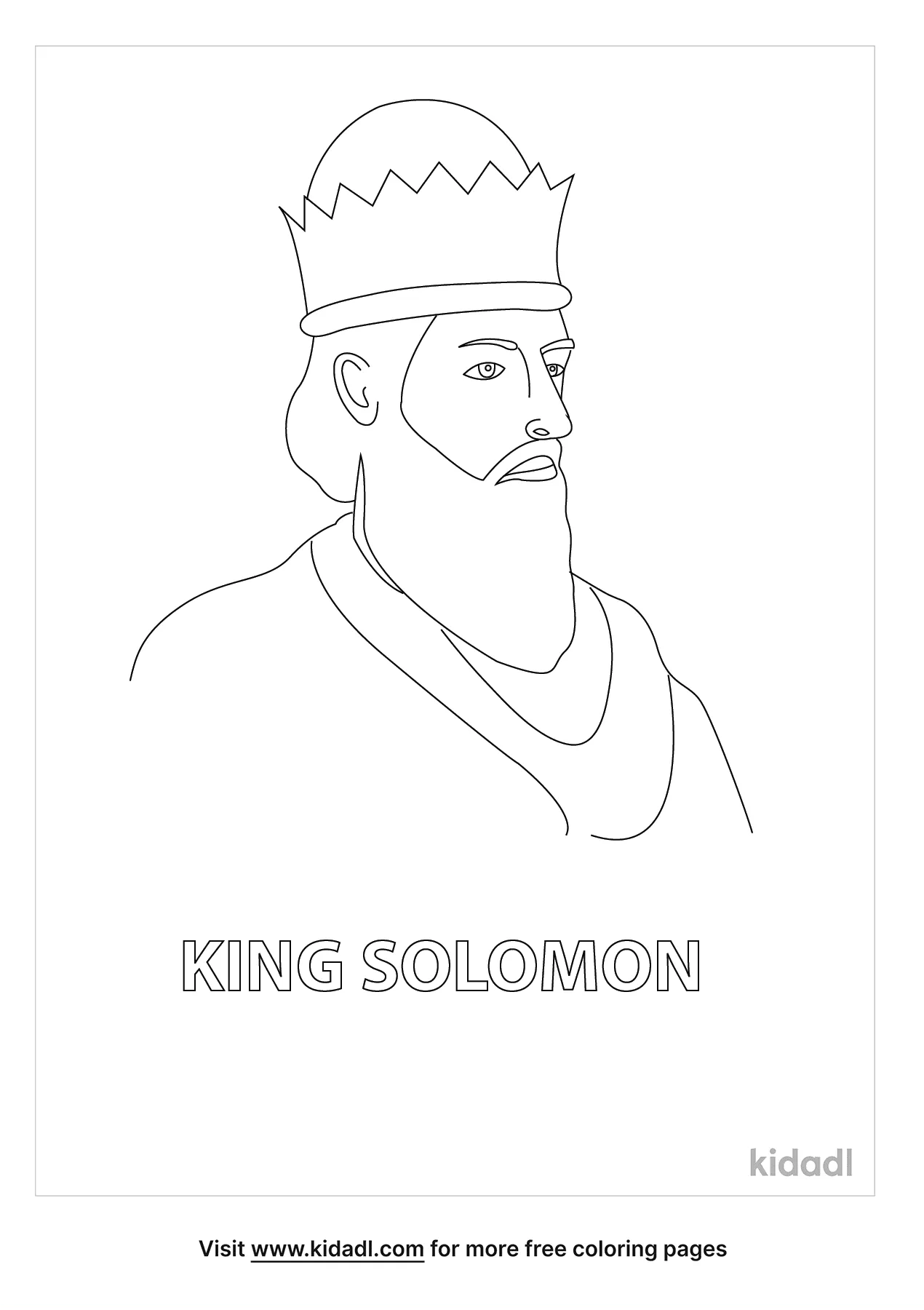 Free king solomon coloring page coloring page printables