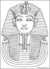 King tut coloring page