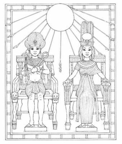 King tut coloring book by patricia j wynne