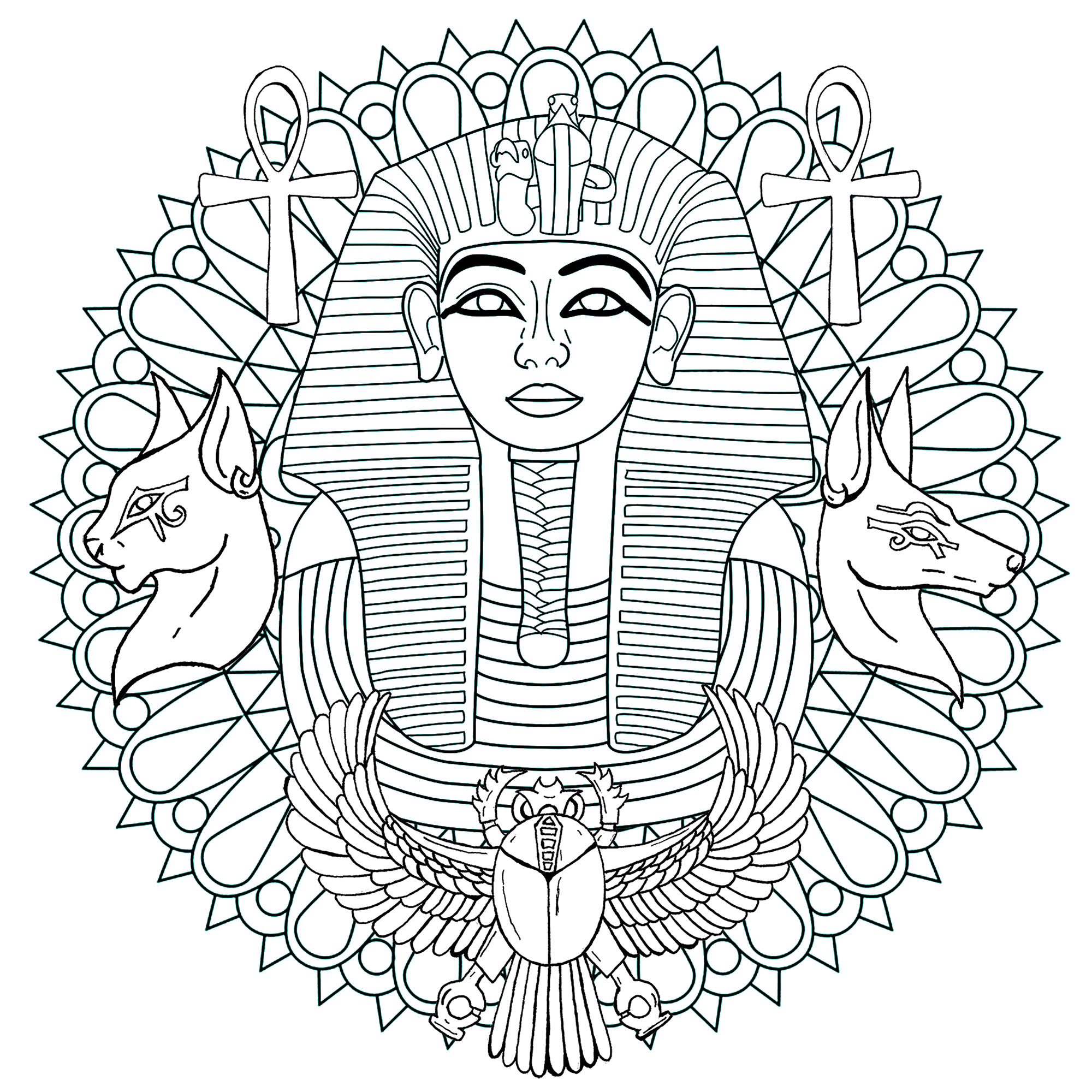 The tutankhamun mandala