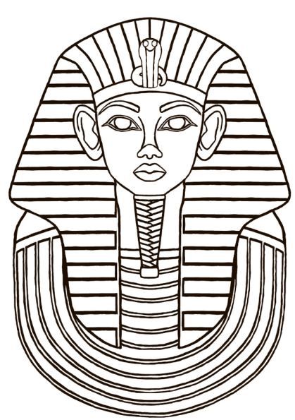 King tut coloring page free egipto dibujo arte egipcio antiguo arte egipcio