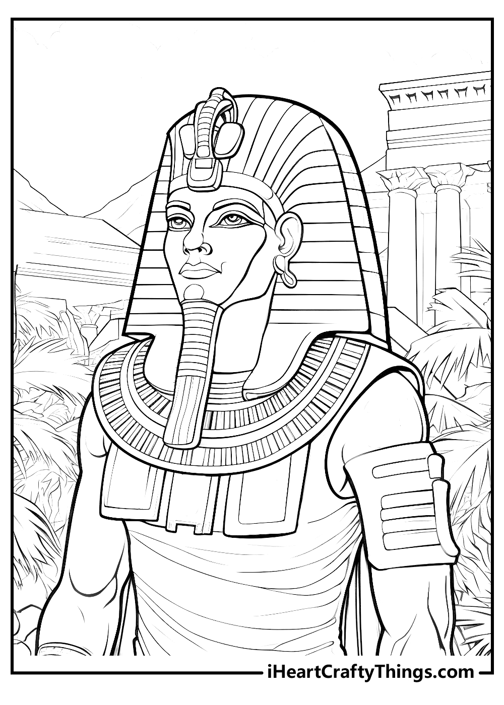 Egyptian coloring pages free printables