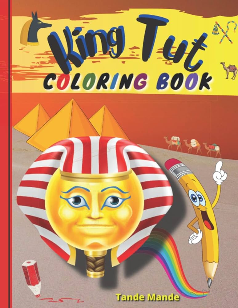 King tut coloring book an artists coloring book mande tande books