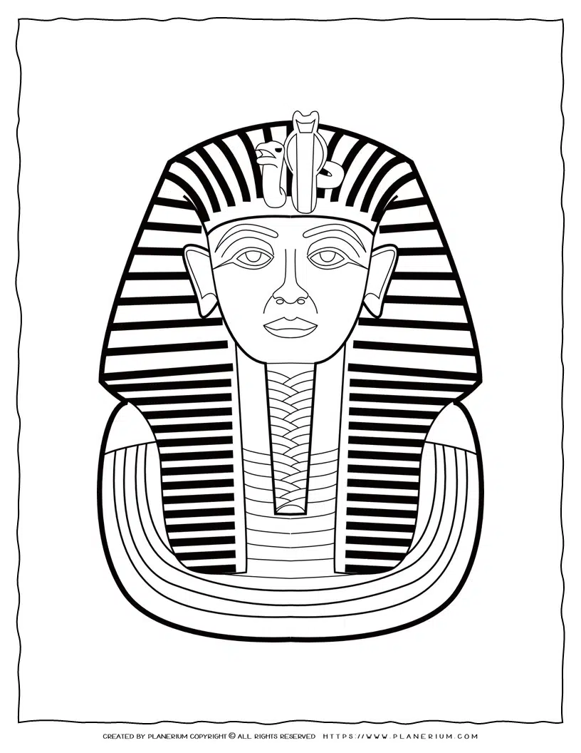 Pharaoh coloring page