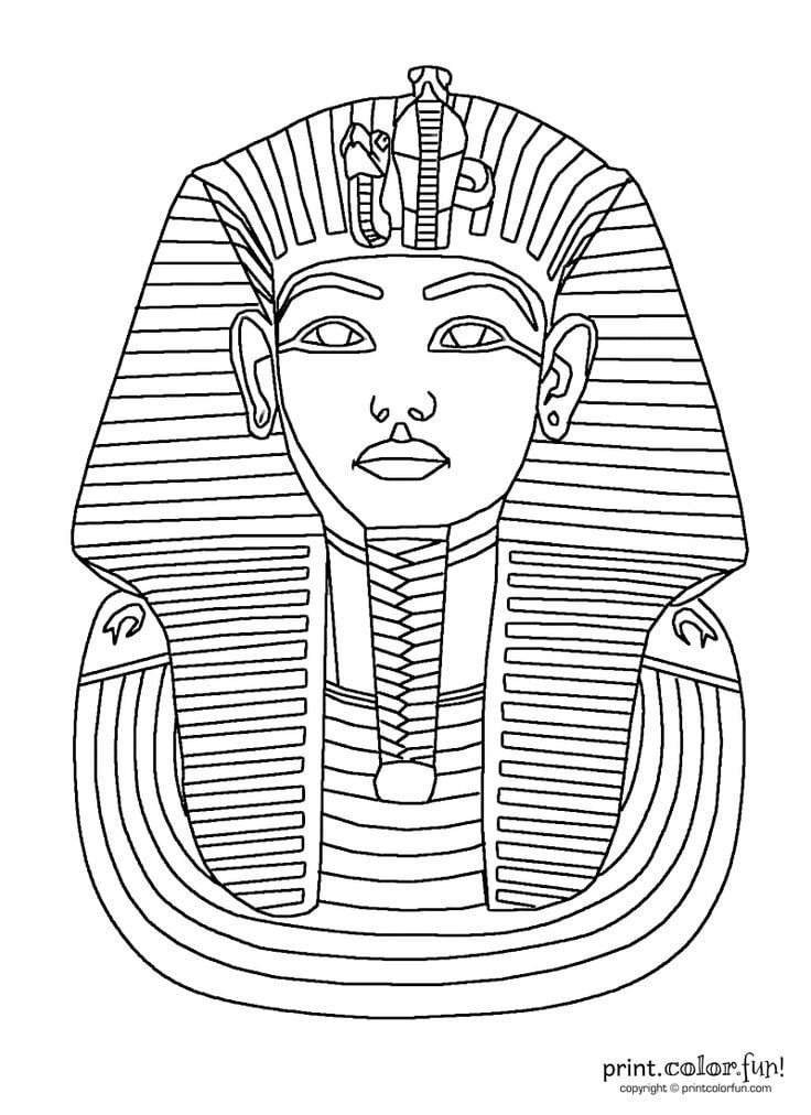 Get the louring page king tut printable adult louring pages that will help you de