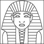 Easy how to draw king tut tutorial and king tut coloring page