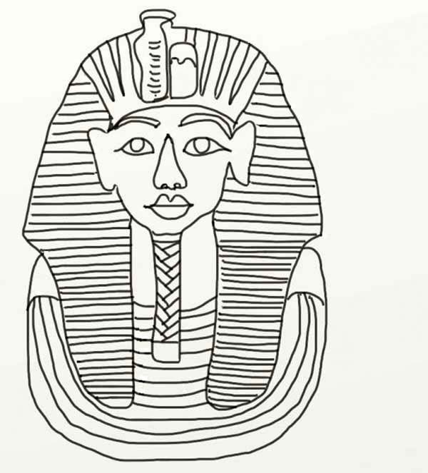 Egyptian pharaohs colouring pages