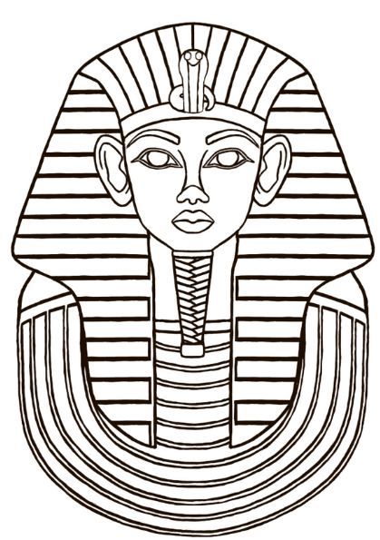 King tut coloring page free drawing board weekly egipto dibujo arte egipcio antiguo arte egipcio