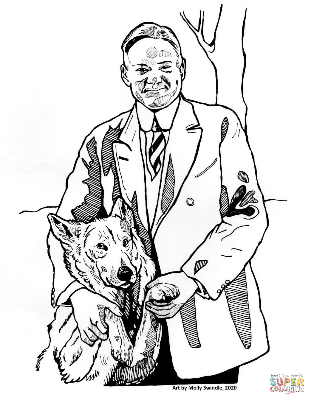 Herbert hoover and king tut coloring page free printable coloring pages