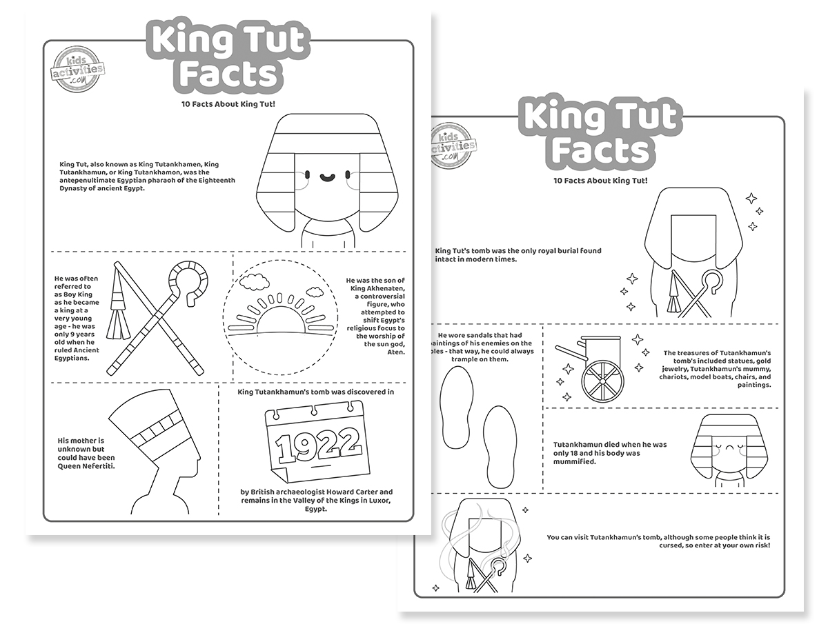 Interesting king tut facts for kids kids activities blog