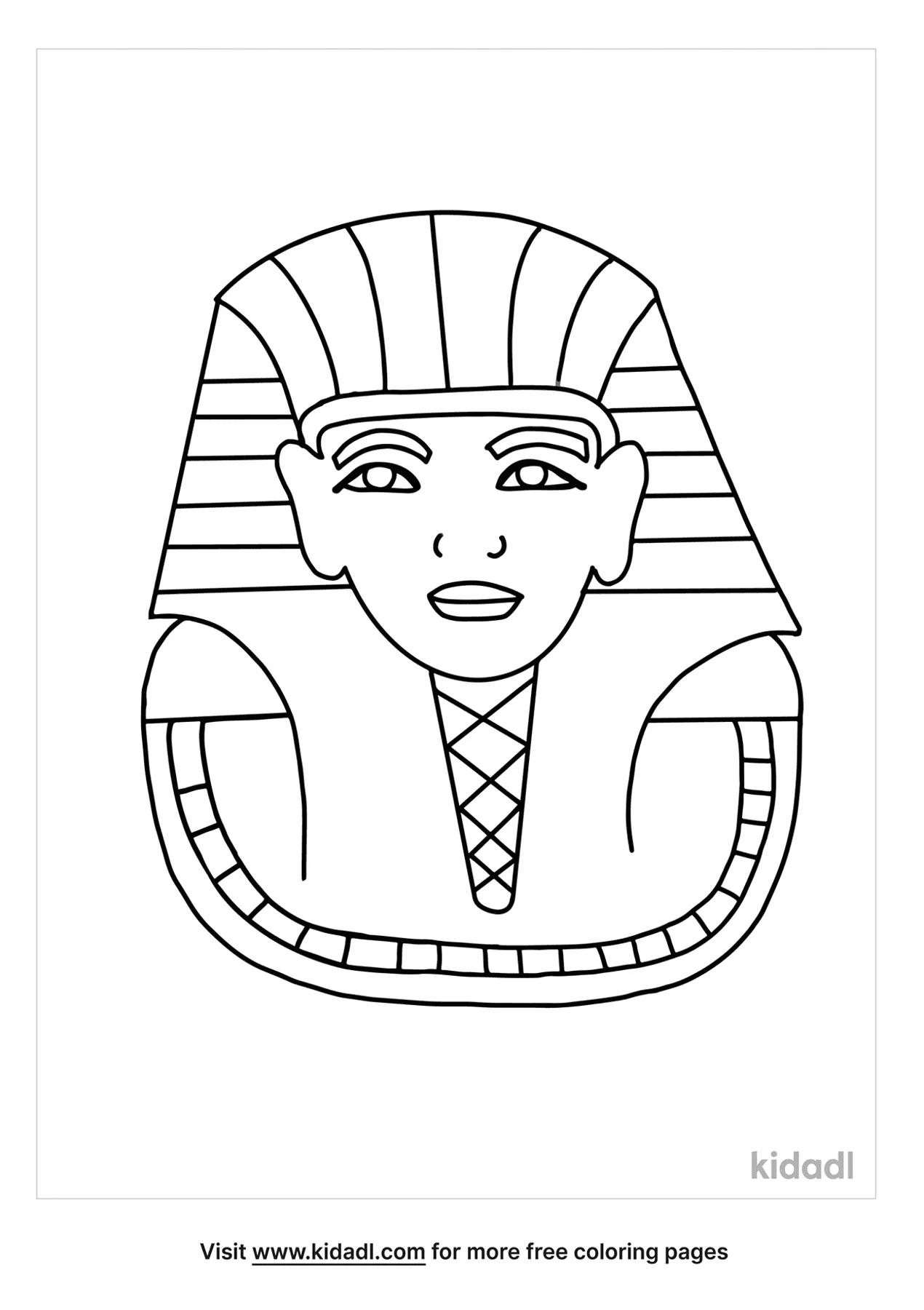 Free king tut coloring page coloring page printables