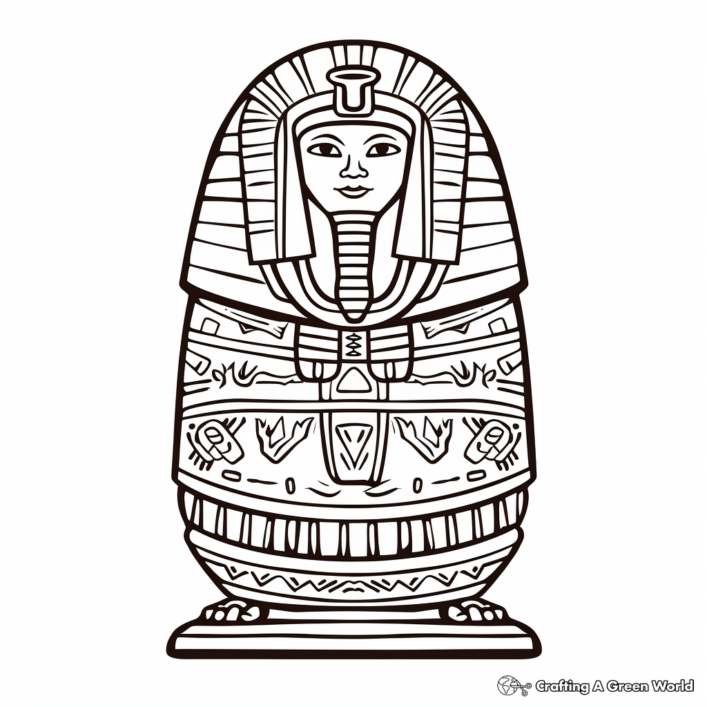 Egyptian coloring pages