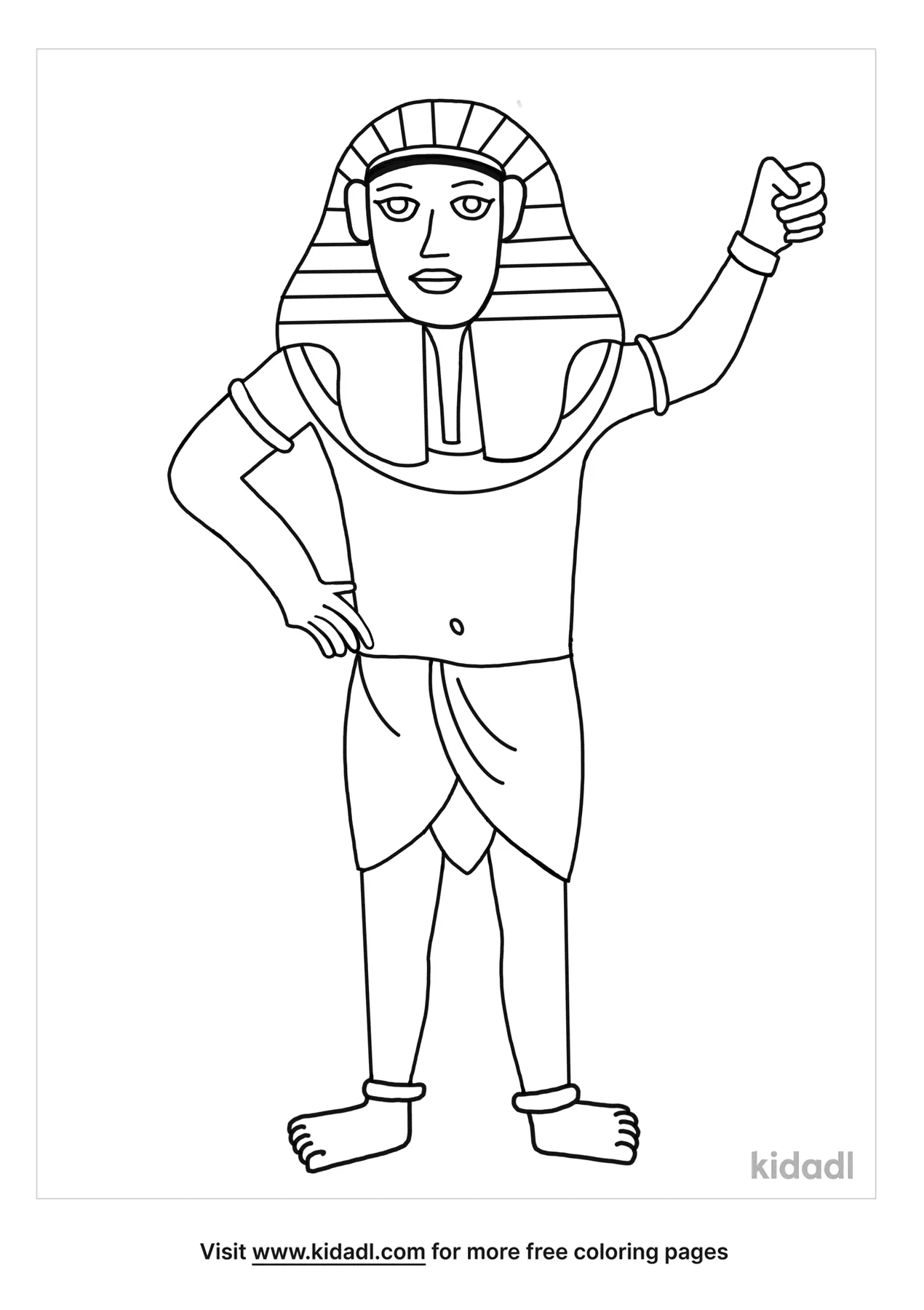 Free king tut coloring page coloring page printables